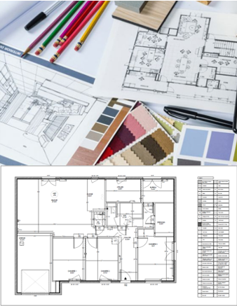 C'est une image qui illustre la prestation de conception pour la rénovation des espaces intérieurs du Studio Marie Laumesfeld