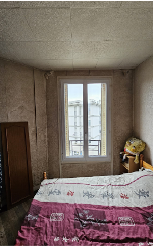 Photo de la chambre du projet Rousseau avant sa rénovation par l'architecte d'intérieur Marie Laumesfeld